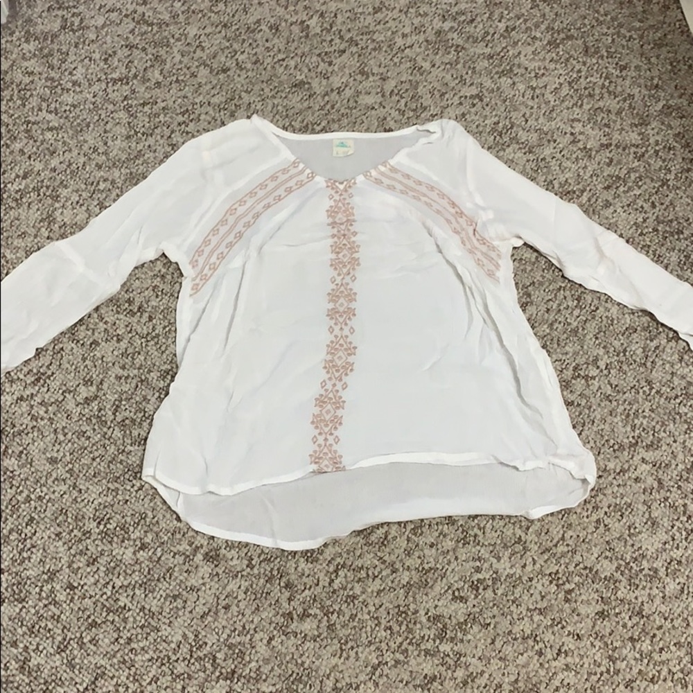 O’Neil kids white long sleeve shirt
